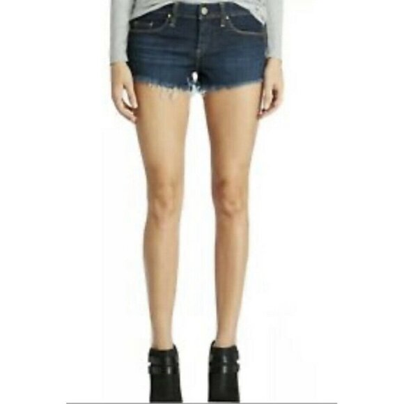 Blank NYC Womens 24 Dark Wash Retro High Distresse‎ - Picture 1 of 5